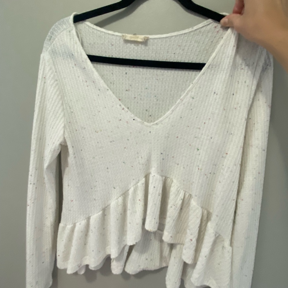 Altard state ruffle long sleeve